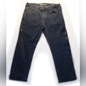 Custom zipper flared denim jeans